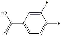 5,6-difluoronicotinic acid Struktur