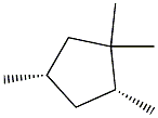 1,1,cis-2,trans-4-tetramethylcyclopentane Struktur