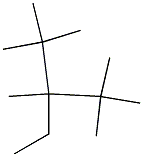 2,2,3,4,4-pentamethyl-3-ethylpentane Struktur