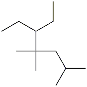 2,4,4-trimethyl-5-ethylheptane Struktur