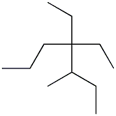 3-methyl-4,4-diethylheptane Struktur