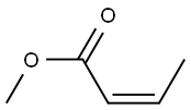 methyl cis-2-butenoate Struktur