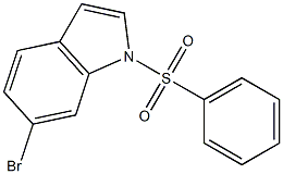 6-BROMO-1-(PHENYLSULFONYL)INDOLE Struktur