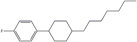 1-FLUORO-4-(4-HEPTYLCYCLOHEXYL)BENZENE Struktur