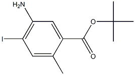 tert-butyl5-amino-4-iodo-2-methylbenzoate Struktur