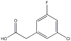 5-chloro-3-fluorophenylacetic acid Struktur