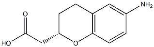 6-AMINOCHROMAN-2-ACETIC ACID ( S ) Struktur