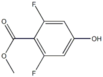 2,6-DIFLUORO-4-HYDROXYBENZOIC ACID METHYL ESTER Struktur