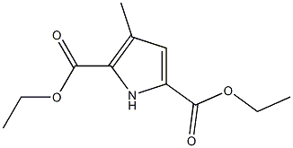 3-METHYL-PYRROLE-2,5-DICARBOXYLIC ACID DIETHYL ESTER Struktur