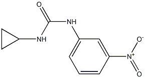 N-CYCLOPROPYL-N''-(3-NITROPHENYL)UREA Struktur