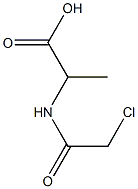 2-[(CHLOROACETYL)AMINO]PROPANOIC ACID Struktur