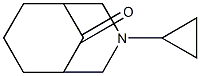 3-CYCLOPROPYL-3-AZABICYCLO[3.3.1]NONAN-9-ONE Struktur