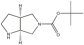 TERT-BUTYL (3AS,6AS)-HEXAHYDROPYRROLO[3,4-B]PYRROLE-5(1H)-CARBOXYLATE Struktur