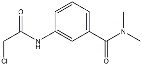 3-[(CHLOROACETYL)AMINO]-N,N-DIMETHYLBENZAMIDE Struktur