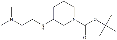 3-(2-DIMETHYLAMINOETHYLAMINO)PIPERIDINE-1-CARBOXYLIC ACID TERT-BUTYL ESTER, 95+% Struktur