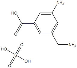 3-AMINO-5-AMINOMETHYL-BENZOIC ACID SULFATE Struktur