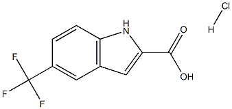 5-TRIFLUOROMETHYL-1H-INDOLE-2-CARBOXYLIC ACID HCL Struktur