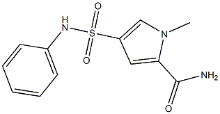 4-(ANILINOSULFONYL)-1-METHYL-1H-PYRROLE-2-CARBOXAMIDE Struktur