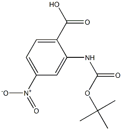 2-TERT-BUTOXYCARBONYLAMINO-4-NITROBENZOIC ACID, 95+% Struktur