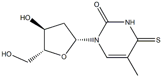 4-THIOTHYMIDINE, HPLC PURIFIED, 98% PURE WITH HPLC UV CHROMATOGRAM Struktur