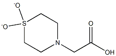 (1,1-DIOXIDOTHIOMORPHOLIN-4-YL)ACETIC ACID Struktur