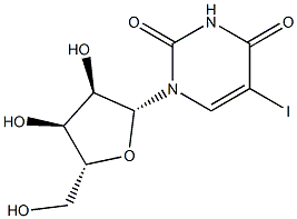 5-IODOURIDINE, HPLC PURIFIED, 98% PURE WITH HPLC UV CHROMATOGRAM Struktur