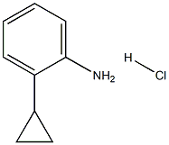 2-CYCLOPROPYL-PHENYLAMINE HYDROCHLORIDE Struktur