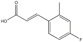 4-FLUORO-2-METHYLCINNAMIC ACID Struktur