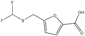 5-{[(DIFLUOROMETHYL)THIO]METHYL}-2-FUROIC ACID Struktur