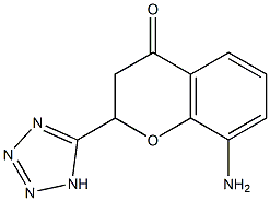 8-AMINO-2-(1H-TETRAZOL-5-YL)-2,3-DIHYDROCHROMEN-4-ONE Struktur