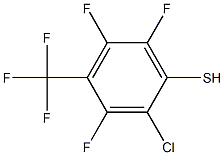 2-CHLORO-3,5,6-TRIFLUORO-4-(TRIFLUOROMETHYL)BENZENETHIOL Struktur