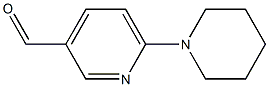 6-(1-PIPERIDINO)PYRIDINE-3-CARBOXALDEHYDE Struktur