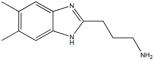 3-(5,6-DIMETHYL-1H-BENZIMIDAZOL-2-YL)PROPAN-1-AMINE Struktur