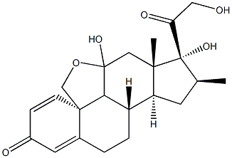 16-BETA-METHY19,(11)-EPOXYPREDNISOLONE Struktur