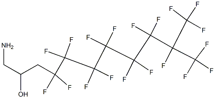 1-Amino-4,4,5,5,6,6,7,7,8,8,9,9,10,11,11,11-hexadecafluoro-10-trifluoromethyl-undecan-2-ol Struktur