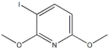 3-Iodo-2,6-dimethoxypyridine Struktur