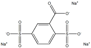 2,5-DISULFOBENZOIC ACID, SODIUM SALT Struktur