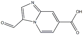 3-Formylimidazo[1,2-a]pyridine-7-carboxylic acid Struktur