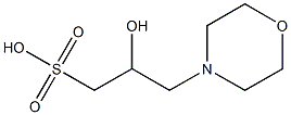 3-(N-Morpholino)-2-hydrixypropanesulfonic Acid Struktur