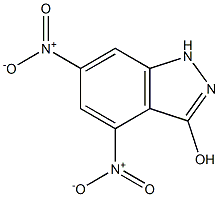 4,6-DINITRO-3-HYDROXY-1H-INDAZOLE Struktur