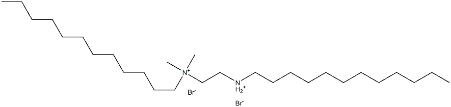 BIS(DODECYLDIMETHYL)-1,2-ETHANEDIAMMONIUM DIBROMIDE Struktur