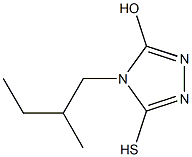 5-HYDROXY-4-(2-METHYLBUTYL)-1,2,4-TRIAZOLE-3-THIOL Struktur