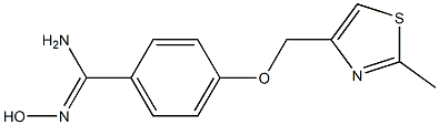 4-((2-METHYLTHIAZOL-4-YL)METHOXY)BENZAMIDE OXIME Struktur