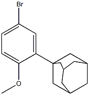 1-(5-BROMO-2-METHYLOXYPHENYL)ADAMANTANE Struktur