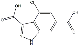 4-CHLOROINDAZOLE-3,6-DICARBOXYLIC ACID Struktur