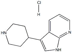 3-PIPERIDIN-4-YL-1H-PYRROLO[2,3-B]PYRIDINE HCL Struktur