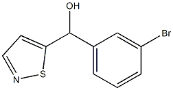 (3-Bromophenyl)(isothiazol-5-yl)methanol
 Struktur