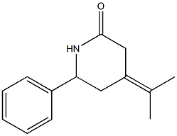 4-(1-Methylethylidene)-6-Phenylpiperidin-2-One Struktur