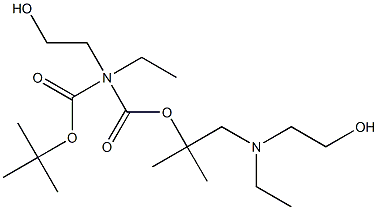 N-t-Butyloxycarbonyl-N-ethyl-aminoethanol, N-t-Butyloxycarbonyl-N-ethyl-glycinol Struktur