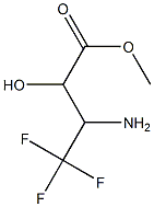 (D,L)METHYL3-AMINO-4,4,4-TRIFLUORO-2-HYDROXYBUTANOATE Struktur